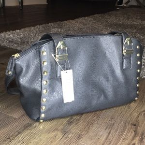 Black leather purse